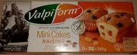 Mängden socker i Mini Cakes Raisins