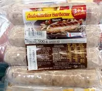 Mängden socker i Andouillettes barbecue nature (3+1 gratuite)