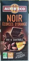 Mängden socker i Chocolat noir aux écorces d'orange
