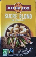 Mängden socker i Sucre Blond en morceaux