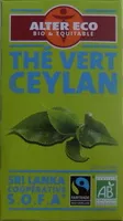 Mängden socker i Thé Vert Ceylan Bio
