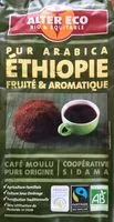 Mängden socker i Pur arabica éthiopie