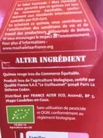 Mängden socker i Quinoa Rouge Bio De Bolivie, 500 Grammes, Marque Alter Eco
