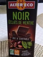 Mängden socker i Chocolat noir éclats de menthe