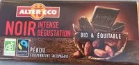 Mängden socker i Chocolat noir intense bio et equitable