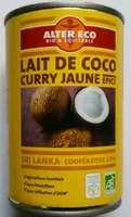 Mängden socker i Lait de coco curry jaune épicé