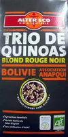Mängden socker i Trio de quinoas blond rouge noir Bio et Ethiquable Alter Eco