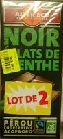 Mängden socker i Noir Éclats de Menthe Pérou (lot de 2)