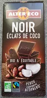 Mängden socker i Chocolat Noir éclats De Coco