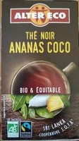 Mängden socker i Thé noir Ananas Noix de coco