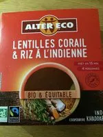 Mängden socker i Lentilles corail et riz à l’indienne