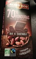 Mängden socker i 70% Honduras - Chocolat fruité & fondant