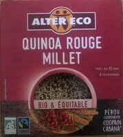 Mängden socker i Quinoa rouge millet