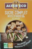 Mängden socker i Sucre complet muscovado
