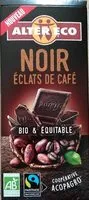 Mängden socker i Chocolat noir éclats de café