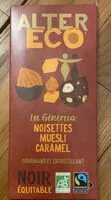 Mängden socker i Chocolat noir Noisettes muesli caramel