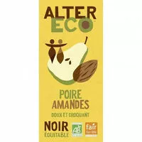 Mängden socker i Chocolat noir poire amandes doux et croquant
