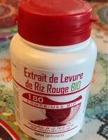 Mängden socker i Extrait de Levure de Riz Rouge BIO