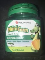 Mängden socker i Forte Pahrma Minigum Defenses Gout Pomme X50