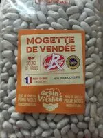 Mängden socker i Mogette de Vendée, label rouge, source de fibres