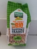 Mängden socker i Pois chiches biologiques