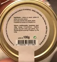 Mängden socker i Rillettes de carnad