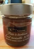 Mängden socker i Pate a tartiner lait noisette 30%