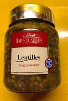 Mängden socker i Lentilles