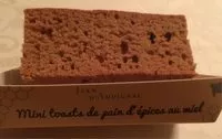 Mängden socker i Mini toasts de pain d’épices au miel