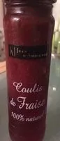 Mängden socker i Coulis de fraise 100% naturel