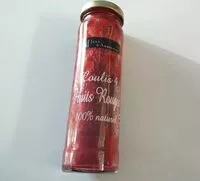 Mängden socker i Coulis 4 fruits rouges 100% naturel