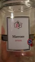Mängden socker i Marrons Entiers