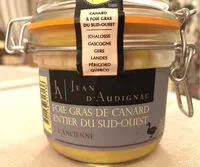 Mängden socker i Fois gras de canard entier du sud ouest