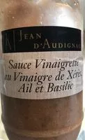 Mängden socker i Sauce vinaigrette au vinaigre de Xérès Ail et Basilic