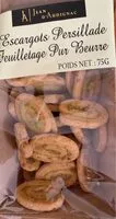 Mängden socker i Escargot persillade feuilletage pur beurre