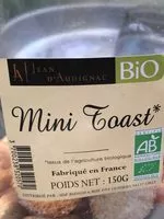 Mängden socker i Mini toast jean d'audignac