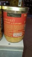 Mängden socker i cassoulet confit de canard