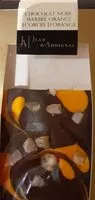 Mängden socker i Chocolat noir marbré orange avec écorces