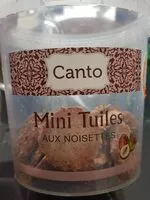 Mängden socker i Mini tuiles aux noisettes