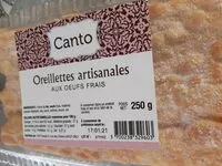 Mängden socker i Oreillettes artisanales