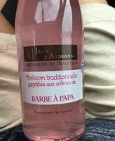 Mängden socker i Limonade Jean d'audignac barbe à papa 75cl
