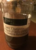 Mängden socker i Sauce Vinaigrette Huile d'Olive Vinaigre Balsamique