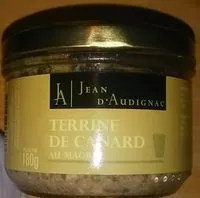 Mängden socker i Terrine de canard au magret fumé