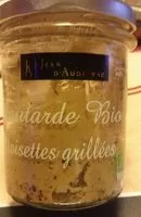 Mängden socker i Moutarde bio - Noisettes grillées