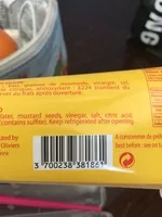 Mängden socker i Moutarde de dijon