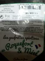 Mängden socker i Gaufrette aperitive roquefort miel