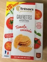 Mängden socker i Gaufrettes apéritives Tomate cuisinée