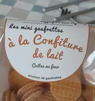 Mängden socker i Mini gaufrettes à la confiture de lait