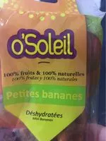 Mängden socker i 80G Petites Bananes Frécinettes Déshydratées O'soleil