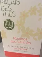 Mängden socker i Rooibos des Vahinés